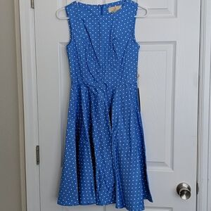 NWT blue and white dress